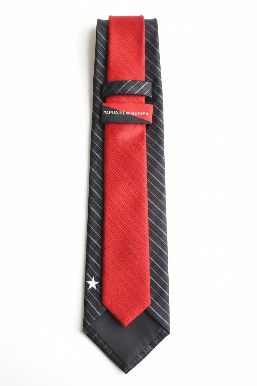 Handmade PNG flag branded formal neckties