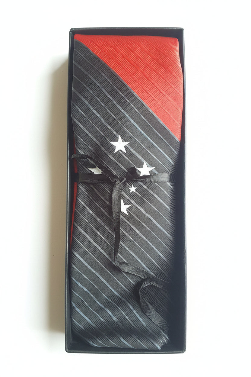 Handmade PNG flag branded formal neckties